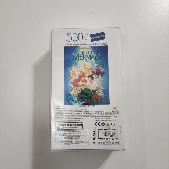 Blockbuster VHS Style Disney The Little Mermaid Ariel Nostalgia Puzzle BRAND NEW - Picture 5 of 8